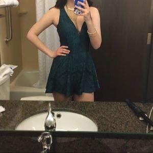 Teal / Emerald Charlotte Russe Romper